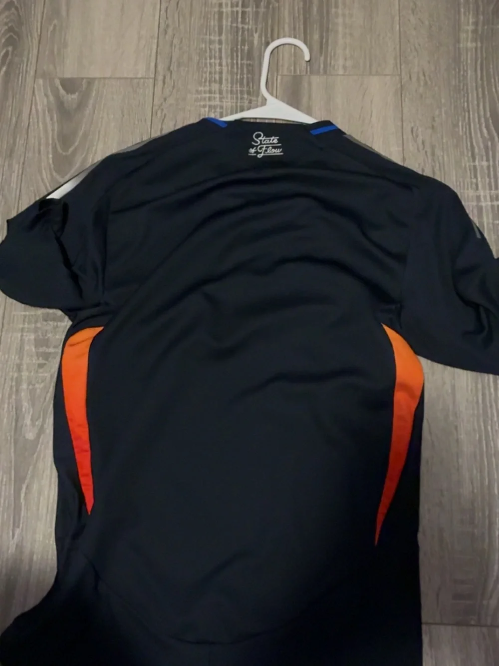 adidas Black San Diego Soccer Jersey with Blue & Orange Accents